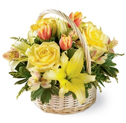 Garden Spring Basket<b> from Flowers All Over.com 